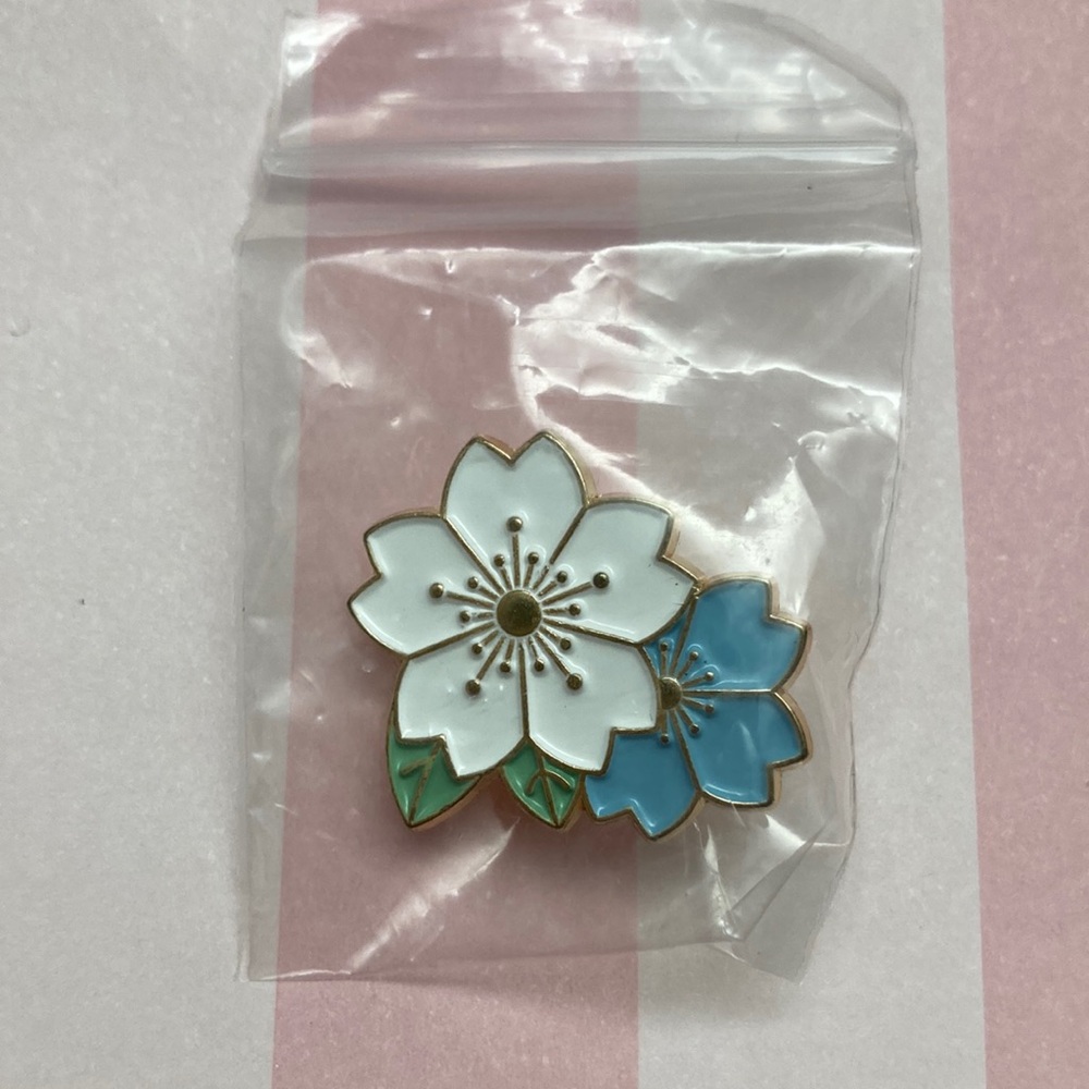 Kawaii Sakura Cherry Blossoms Enamel Pin